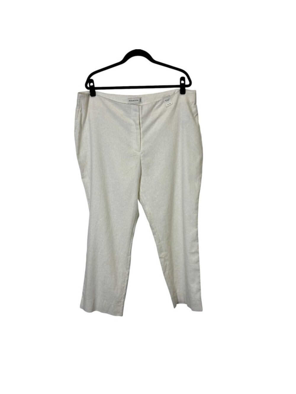 NEW Abercrombie Linen Pants 18R (34) Ivory